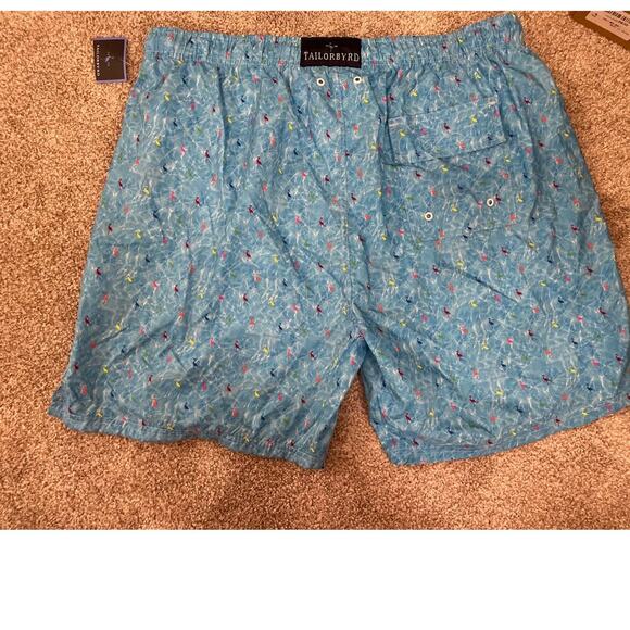 NWT Tailorbyrd Men's Flamingo Swim Trunks, XXL - Picture 5 of 5